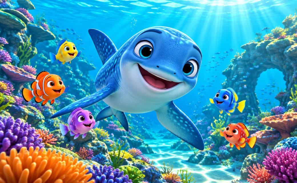 Sharkfin Friends animated series
